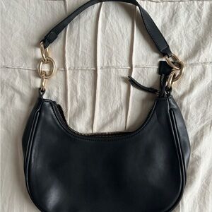 Forever 21 Black Leather Shoulder Bag